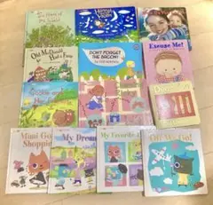 英語の絵本とぬいぐるみ