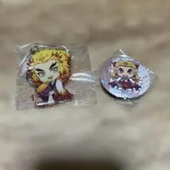 鬼滅の刃 煉獄杏寿郎 アクリルキーホルダー&バッジセット