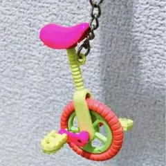 未使用 アメリカ購入品 90年代 カラフル 一輪車 キーホルダー
