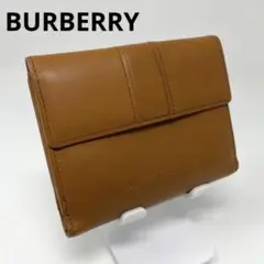 【美品】バーバリー レザー コンパクトウォレット 折り財布 正規品☆