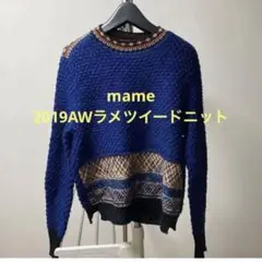 mame kurogouchi 2019AW ニットラメツイードプルオーバー