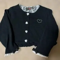 JELLYMARIE ブラック カーディガン 80
