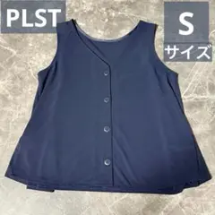 プラステ PLST 前後2WAY ノースリーブ ネイビー
