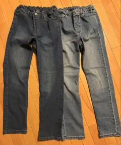 GUデニムパンツ　ジーンズ　〈150〉 2本セット