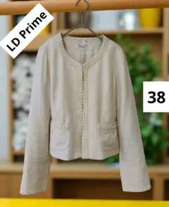 LD Prime ノーカラージャケット 38 アイボリー1207