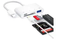 4in1 SDカードリーダー　ＯＴＧカメラアダプタ 充電（IOS用）