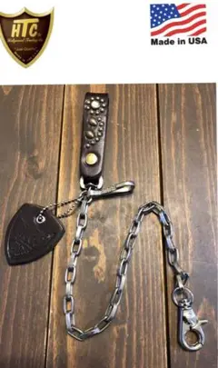 ⭐️新品⭐️HTC⭐️Wallet Chain⭐️Flower Stone⭐️Dブラウン