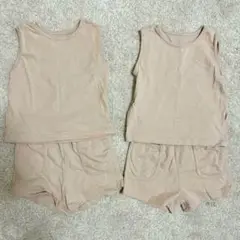 ベビー服　セットアップ　ノースリーブ　双子