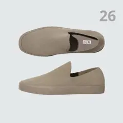 ニットスニーカー UNIQLO KHAKI 26