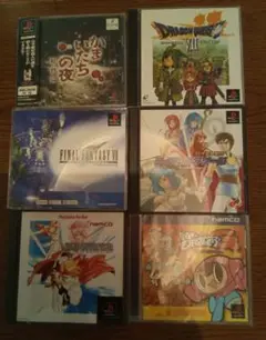 【まとめ売り】プレステ ソフト6本セット　かまいたちの夜　ドラゴンクエスト7など