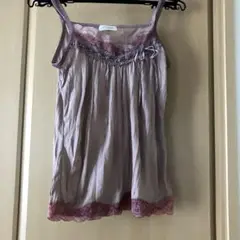 レース　刺繍使い　キャミソール