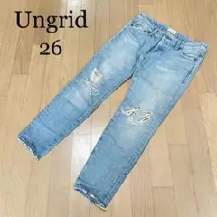 Ungrid アングリッド ヴィンテージ クラッシュデニム