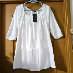 ☆新品未使用　23区　やわらかコットン100% 七分袖　カットソー　44