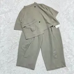 新品未使用 慈雨 セットアップ ジャケット ワイドパンツ アシンメトリー 40