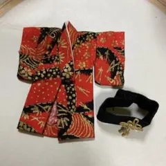 ★オビツ11 着物　赤&黒