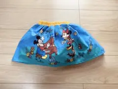 スカート！ミッキーマウス ミニーマウス青色美品