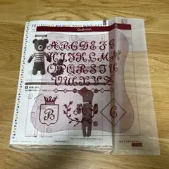 未開封　フェリシモ　クマさんのレシピセット 型紙と刺繍パターン