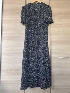 GU 花柄 半袖 ロングワンピース