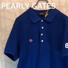 パーリーゲイツ PEARLY GATES ポロシャツ 胸刺繍ロゴ　XL R