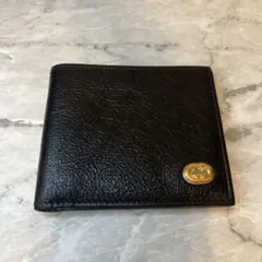 安心鑑定付き‼️美品‼️早い者勝ちです！ GUCCI ブラックレザー二つ折り財布