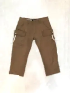 PLUS ONE ブラウン カーゴパンツ M