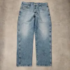 Wrangler ラングラー W38 ブルーデニム ボトム 古着 青 14049