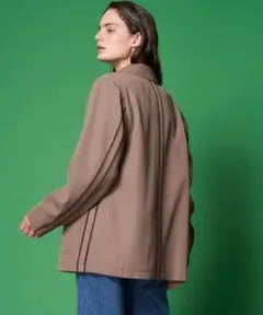 美品 メゾンスペシャル アウトシームジャケット ブラウン フリーサイズ
