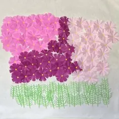 折り紙　コスモス　秋桜　ハンドメイド　秋　壁面飾り