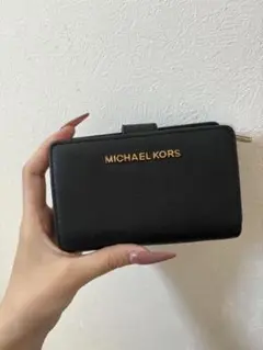 MICHAEL KORS ブラック 二つ折り財布