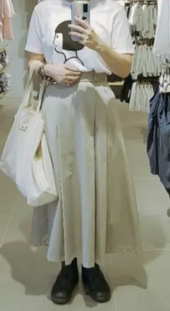 ★美品★DANTON★ダントン★WEST POINT タックロングスカート★