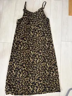 ヒョウ柄キャミワンピース
