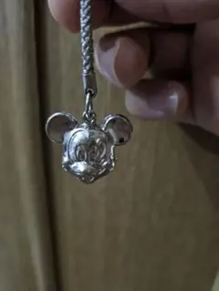ディズニー ミッキー ミッキーマウス 鈴 ストラップ シルバーカラー