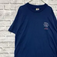 USA製90sヴィンテージTシャツ！シングルステッチ　ブルー半袖古着　L 16