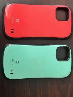 iFace ハニカム構造 ケースセット レッド とミント
