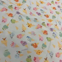 ポケモン アイスクリーム柄 綿生地