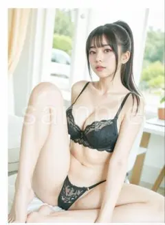 wp1-13● AI 美女 A4 ポスター 光沢紙 下着 レース セクシー