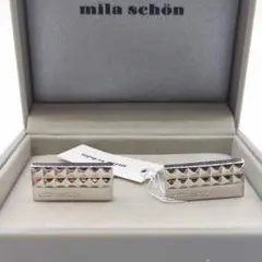 未使用に近い　mila schon ミラショーン　カフスリンクス　シルバー