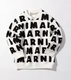MARNI Kids & Junior ブランドロゴ長袖スウェットプルオーバー