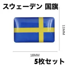 スウェーデン 国旗 シール②