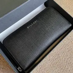 正規品⭐️美品⭐️BVLGARI ブルガリ　男女兼用　ロングウォレット　財布　黒