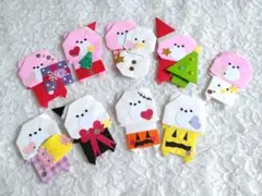 ♥℃-uteくまさんHalloweenクリスマス折り紙ハンドメイドメダルご褒美♥