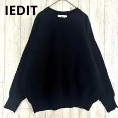 イディット スウェットライク プルオーバー【L】黒 オーバー ゆったり