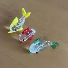 ガラス細工　魚　2点セット+おまけ