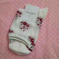 LAURA ASHLEY 花柄ソックス 22-24cm