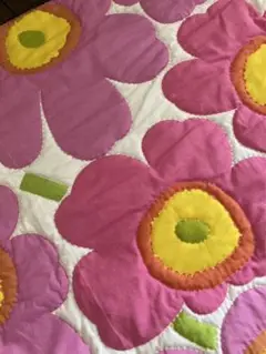 手作りマット 花柄