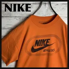 【即完モデル‼︎】NIKE◎オレンジ スウォッシュ Tシャツ C908