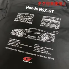 タグ付♪未使用★SUPER GT ホンダ NSX 線画 tシャツ