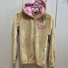 アースマジック ファー パーカー ベージュ 160