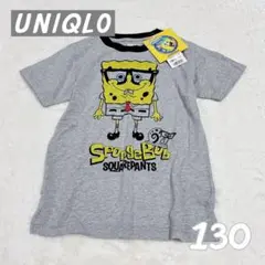 新品【ユニクロ】UNIQLO キッズ スポンジボブ キャラクターTシャツ 130