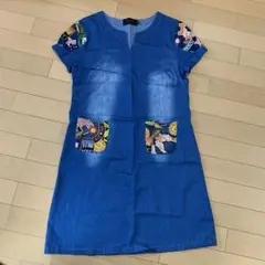 リメイクワンピース　ジーンズ